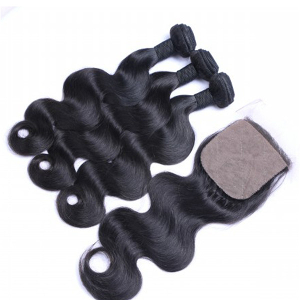 EMEDA Malaysian unprocessed natural full body wave black hair weave bundles QM022